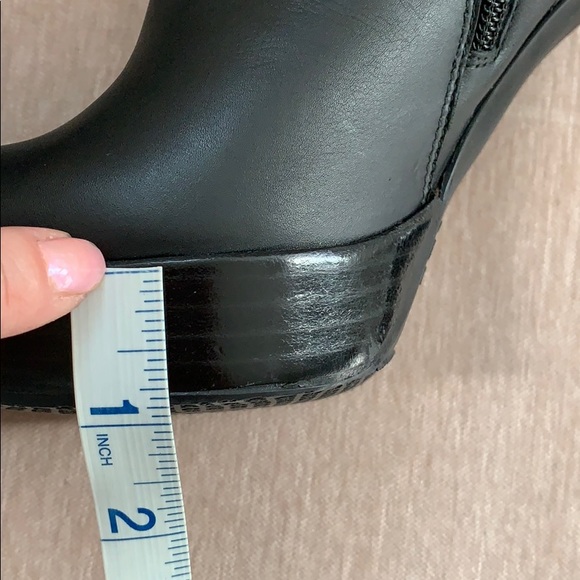 Stuart Weitzman Napa Leather Black Platform Gran Booties - Picture 11 of 12